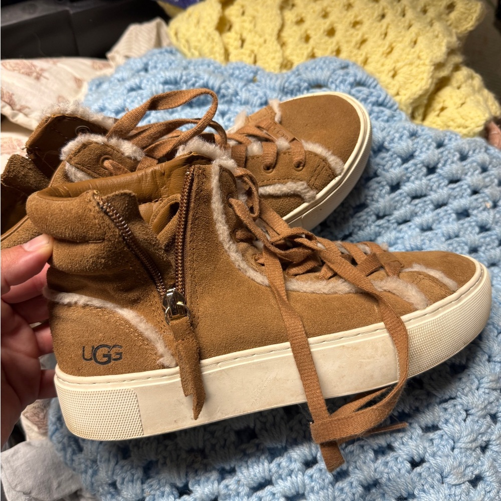 UGG women’s Tan High-Top Sneakers 6